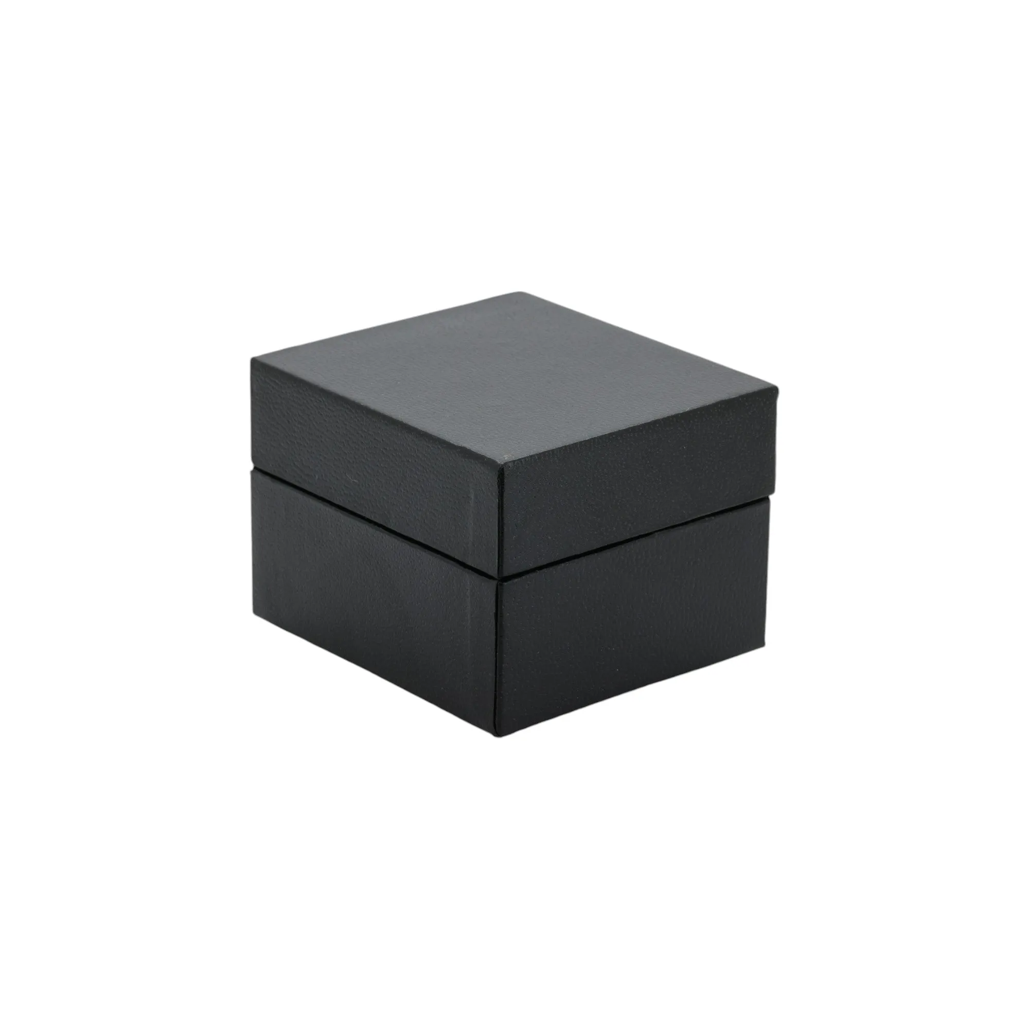 🆕📦 Leatherette Box for Earring / Pendant. Inner Satin Lid & Flock Base (Black Outer, White Inner)