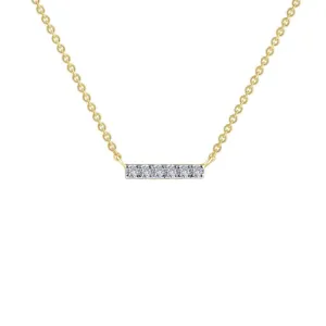 0.09 CTW Dainty Bar Necklace