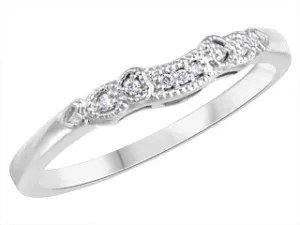 10K White gold Matching Diamond Band