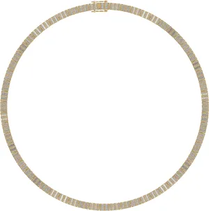 10KT Yellow Gold 11.93 Carat Baguette Necklace