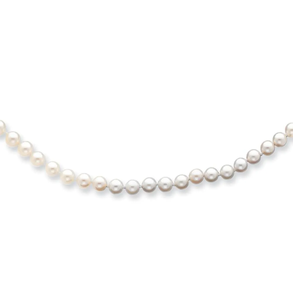 14k Gold Akoya Saltwater Cultured Pearl Necklace