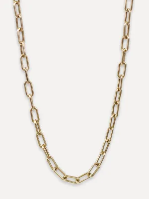 14K Medium Paperclip Chain