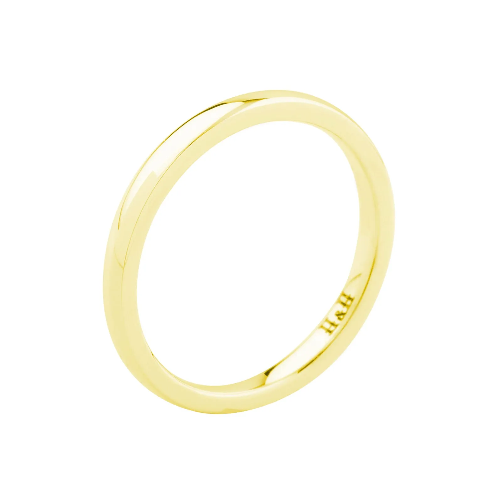 18K Gold Classic Wedding Ring 3mm x 1.60mm . - 20535148