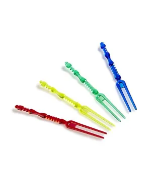 4.5" Mini Fork Pick, Assorted Colors - 1,000/pack