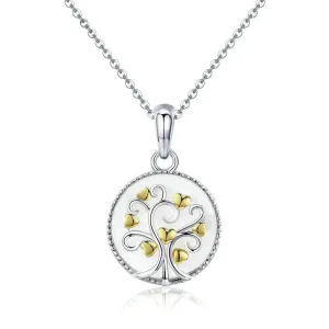 925 Sterling Silver Tree of Life Pendant Necklaces Women Gold Heart Tree Necklace Sterling Silver Jewelry