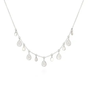 Anna Beck Silver Teardrop Charm Necklace