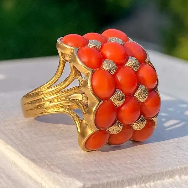 Antique Coral Ring