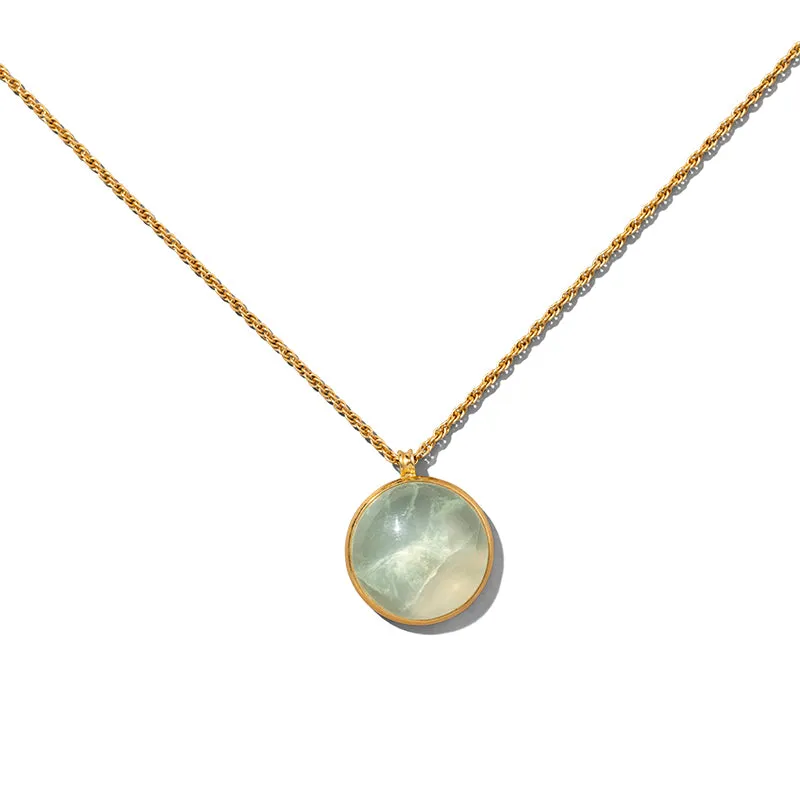 Asos Necklace, Prehnite, Gold