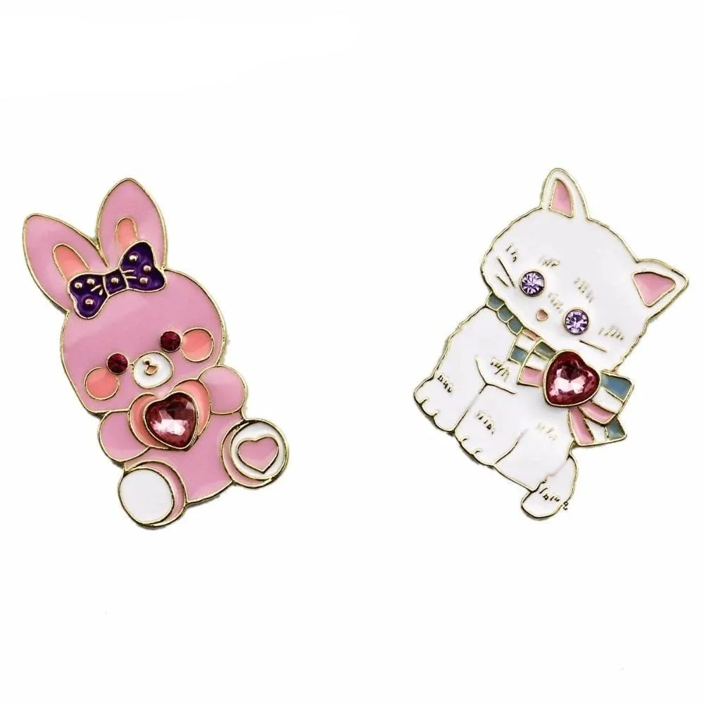 Baby Bun Jewelled Enamel Pin