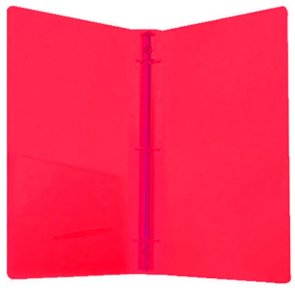 Bazic 3-Ring Binder with 2-Pockets 1.5in