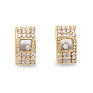 Chopard "Happy Diamonds" Earrings Ref 84/3351 - 18ct Yellow Gold