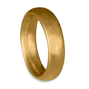 Classic Comfort Fit Wedding Ring, 14K Yellow Gold 7mm Wide by 2mm Thick