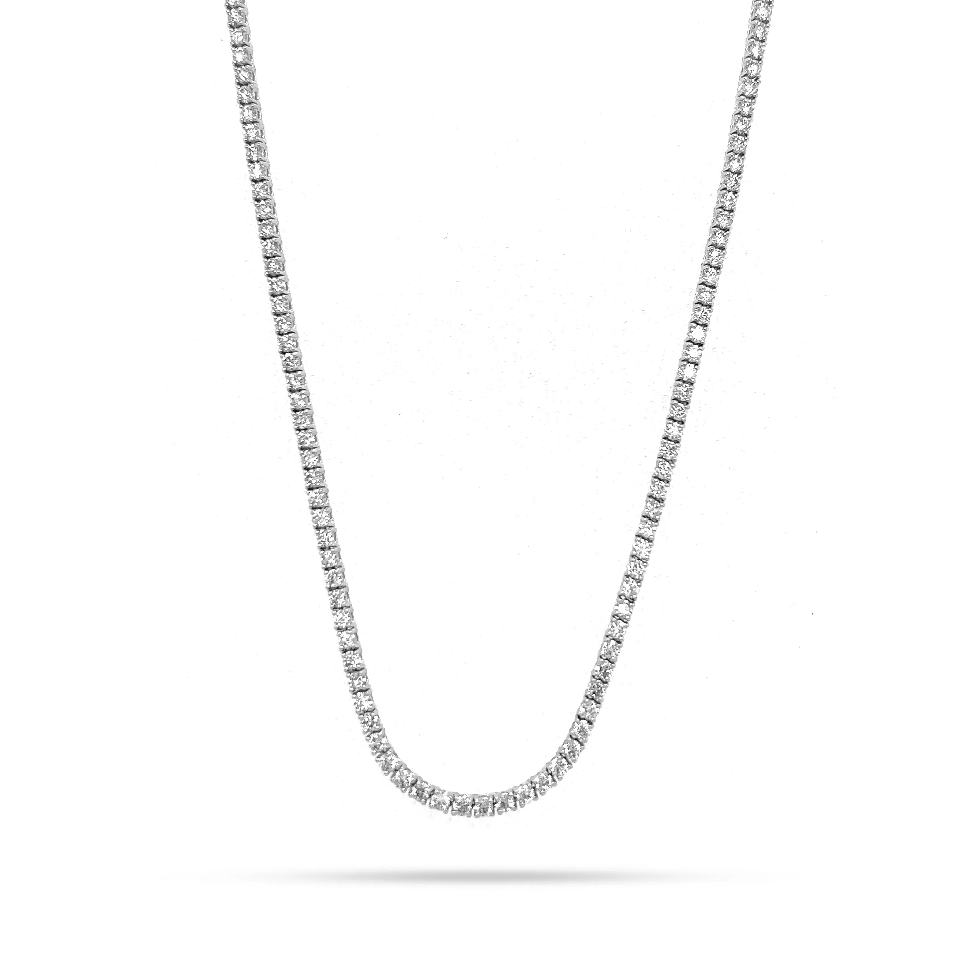 Classic Diamond Tennis Necklace  - 3 Carats