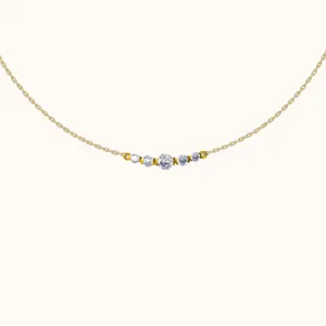 CZ Embellished Bar Necklace