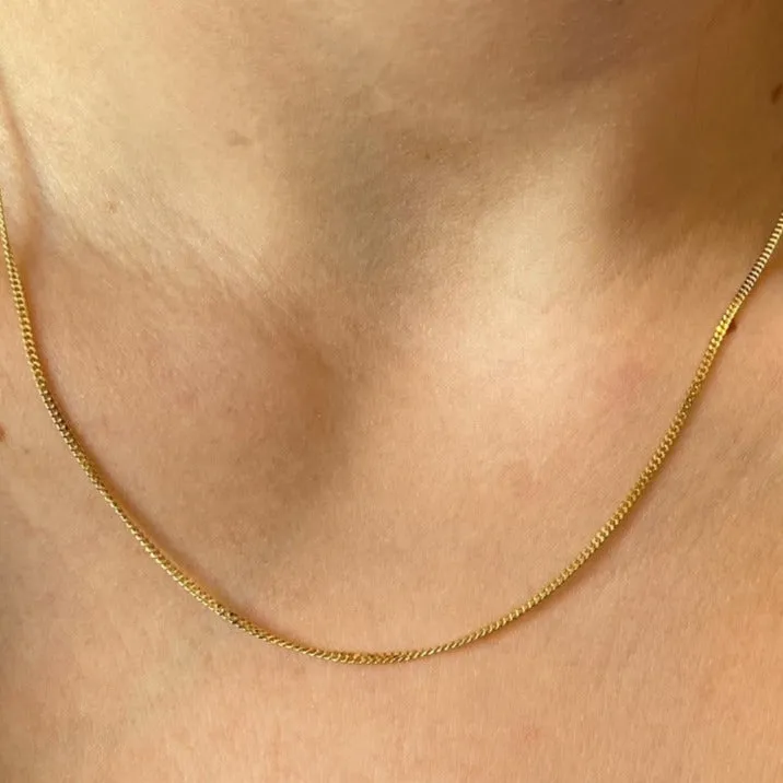 Dainty Curb Chain Necklace