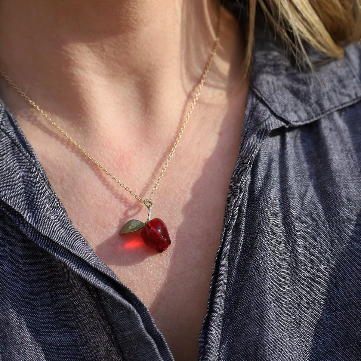 Delicious Apple Pendant Necklace