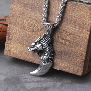 Dragon Claw Retro Ethnic Punk Beast Claw Viking Necklace