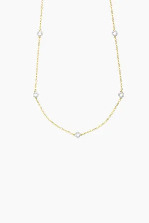 Ella Stein Circle Station Chain Necklace in Gold