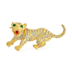 Emerald Eyes Tiger Pin