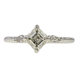 Engagement Ring, Asscher 1.00ct.,  Heirloom by Doyle & Doyle