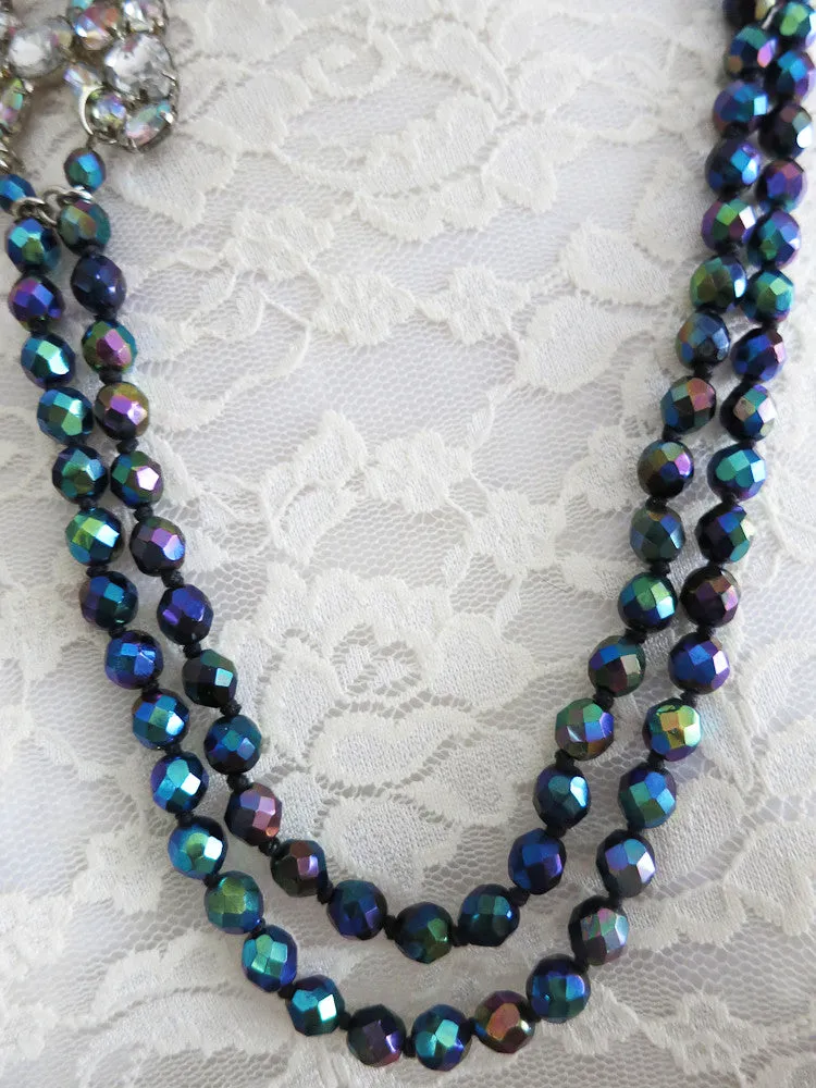 Fabulous Carnival Glass Necklace