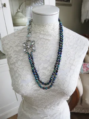 Fabulous Carnival Glass Necklace