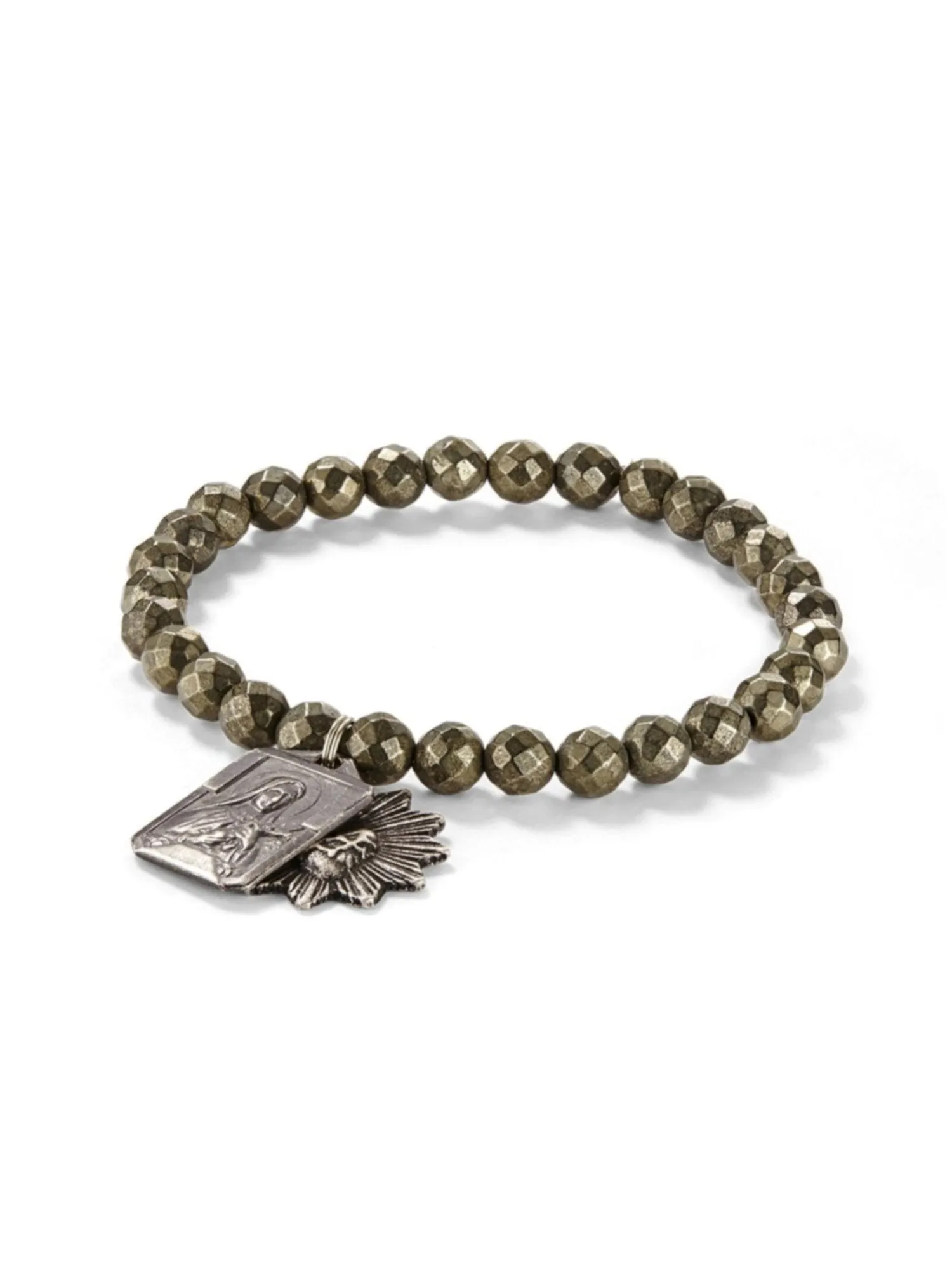 Faceted Pyrite Icon Bracelet