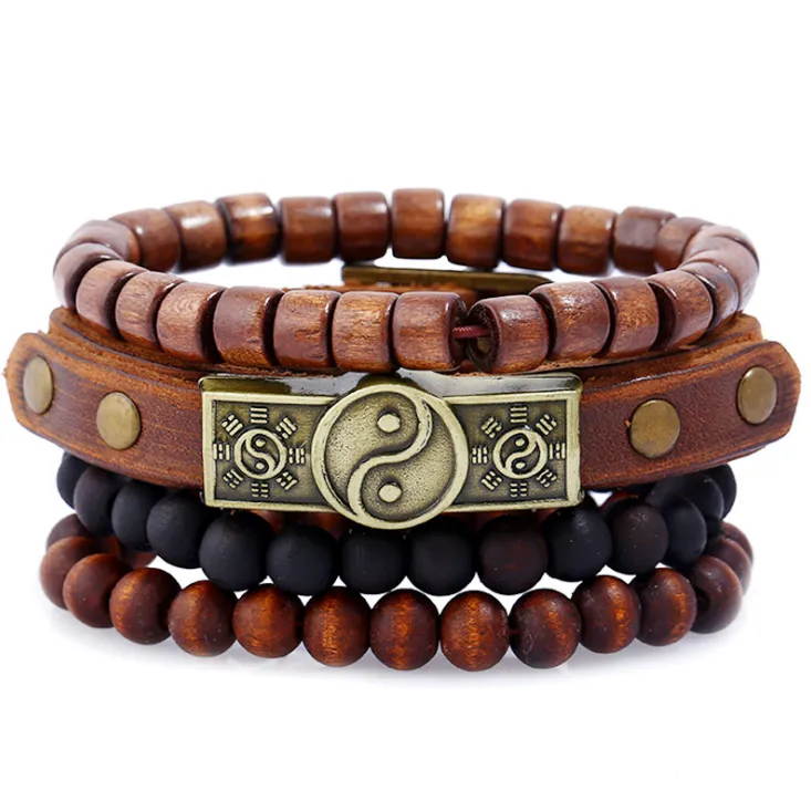 Fashion Beaded Leather Bracelets And Bracelets