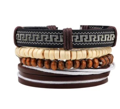 Fashion Beaded Leather Bracelets And Bracelets