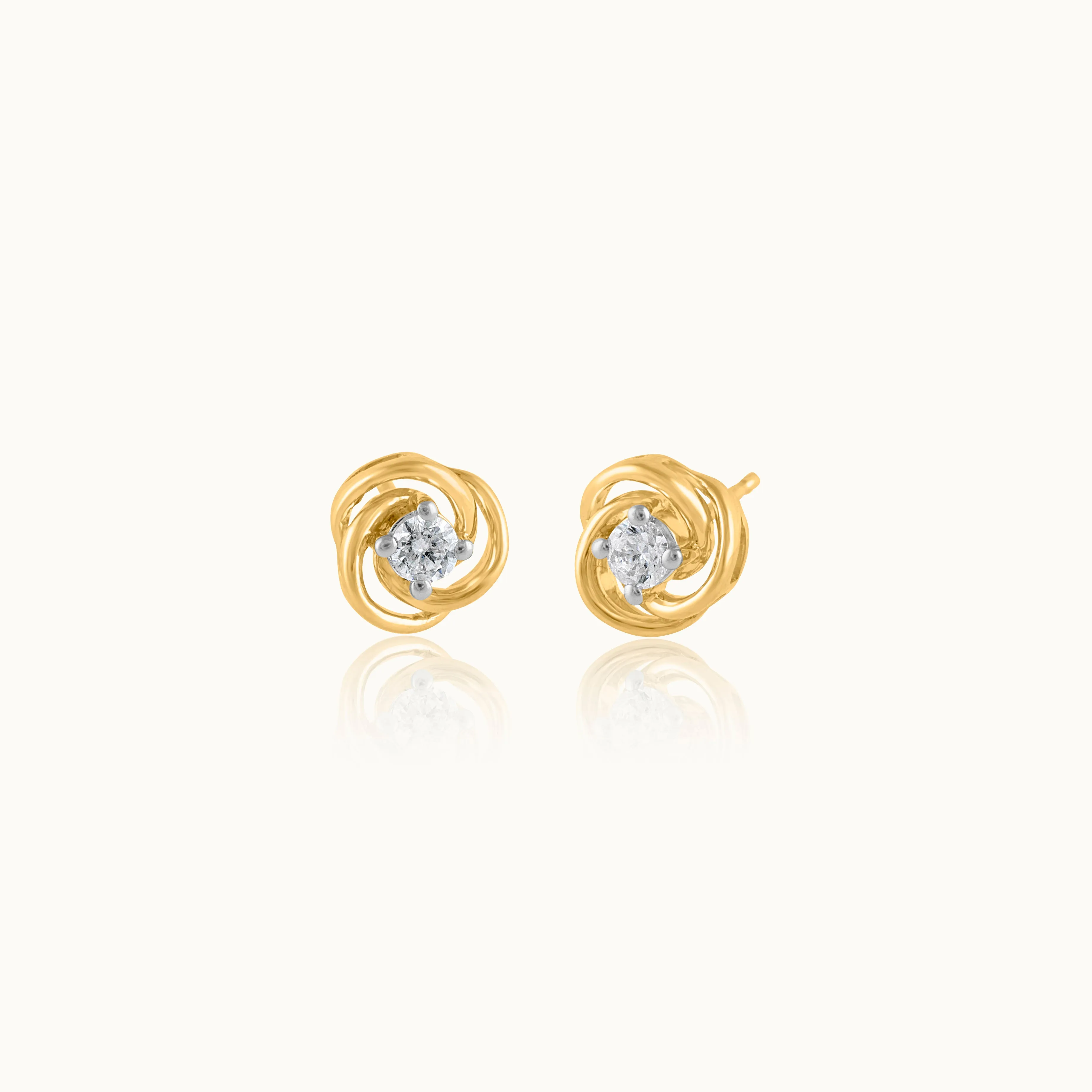 Floral Solitaire Studs