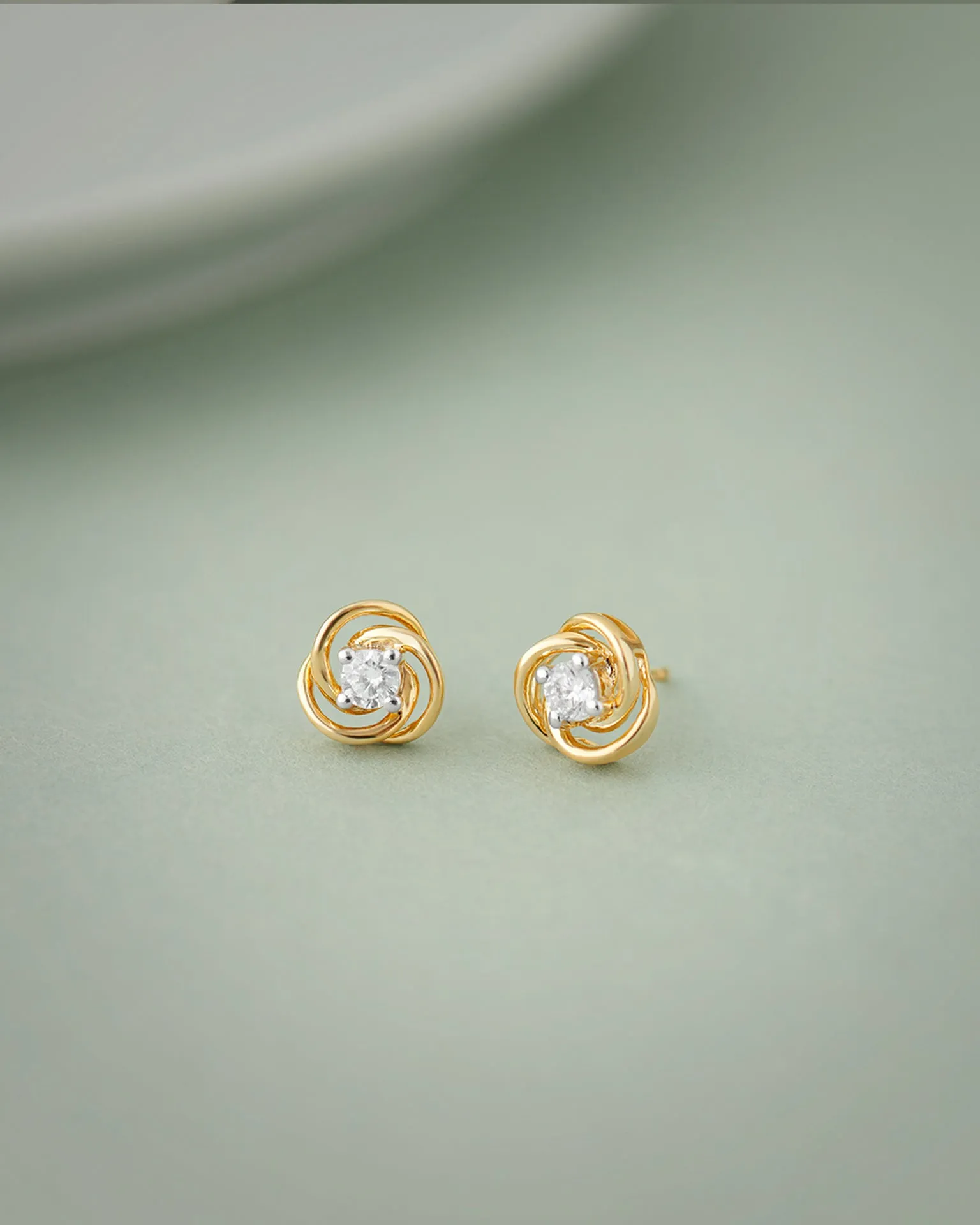 Floral Solitaire Studs