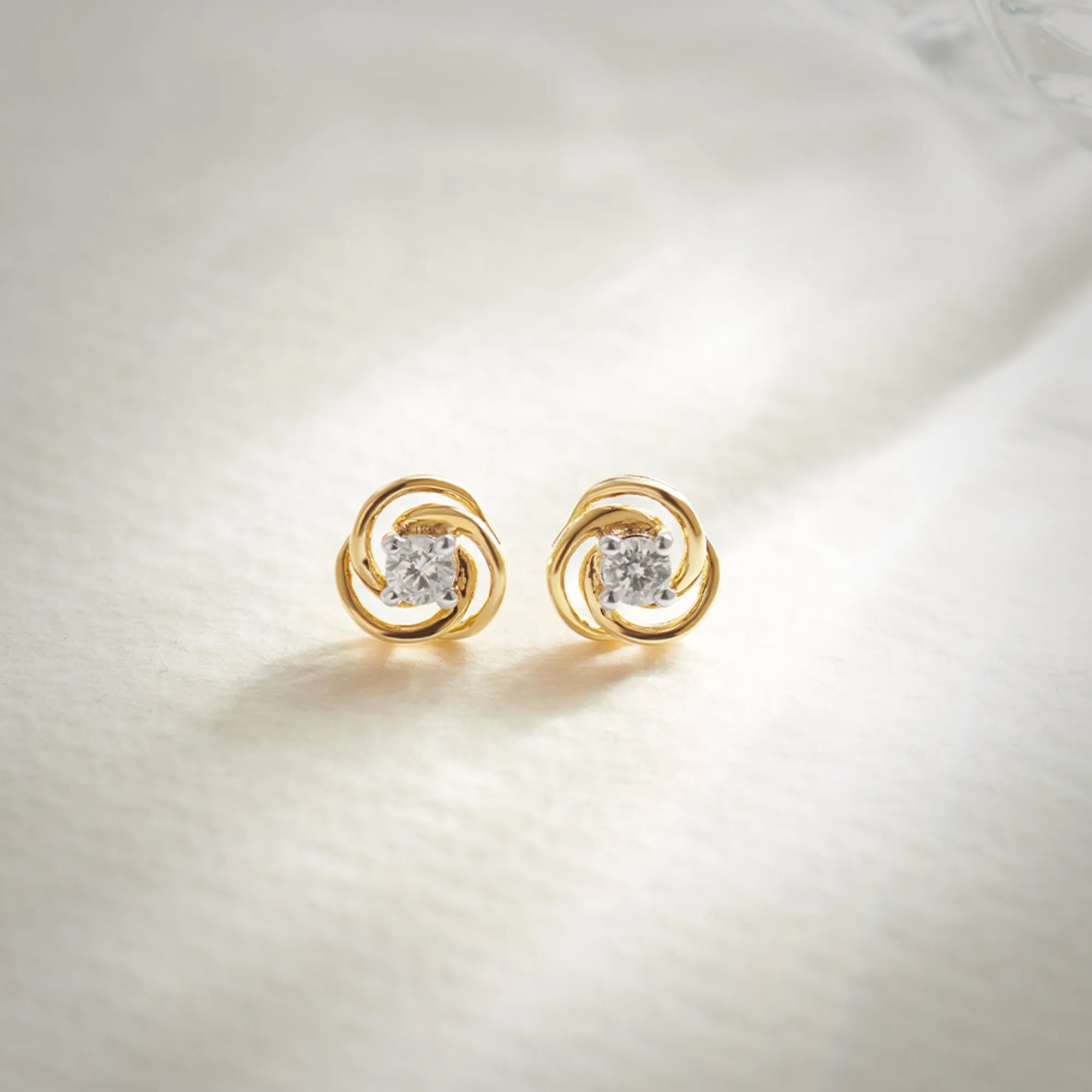 Floral Solitaire Studs