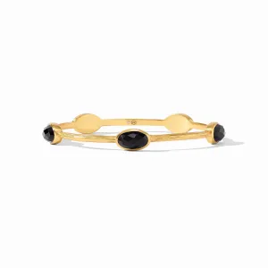 Ivy Stone Bangle Obsidian Black (Medium)