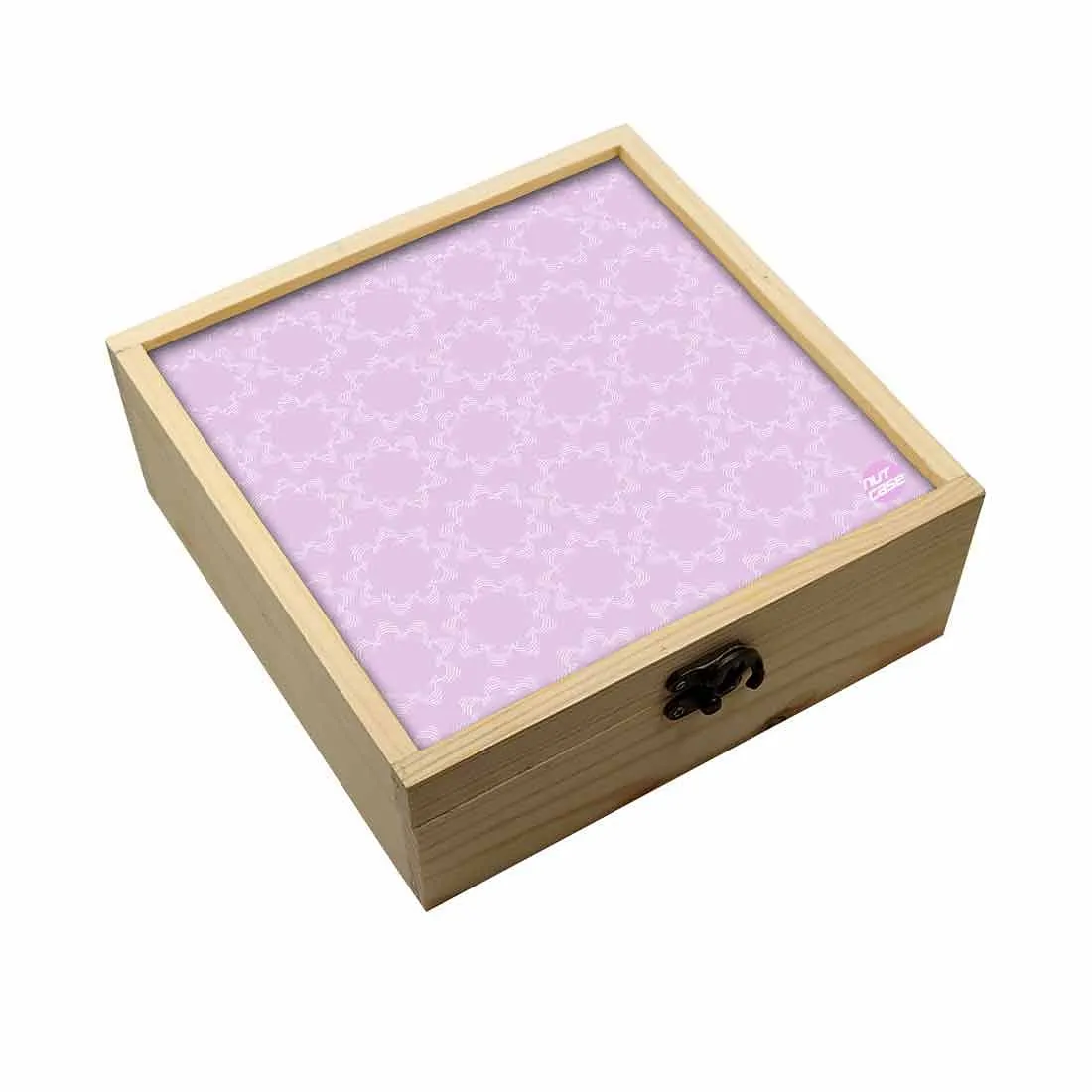 Jewellery Box Makepup Organizer -  Purple Floral Design