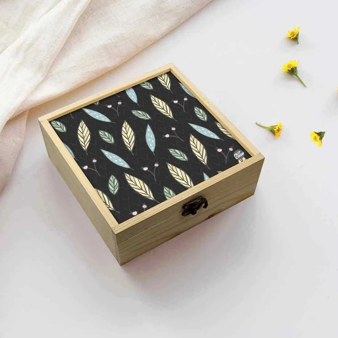 Jewellery Box Wooden Jewelry Organizer -  Leaf