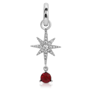 July Ruby Birthstone Charm - Star (Rewards Store)