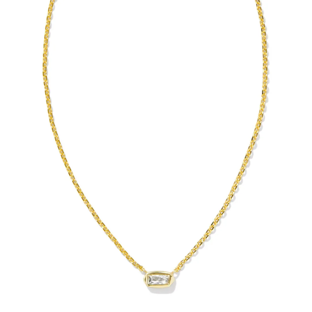 Kendra Scott Fern Crystal Necklace - White Crystal