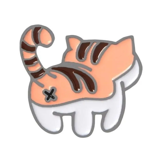 Kitten Bum Enamel Pins