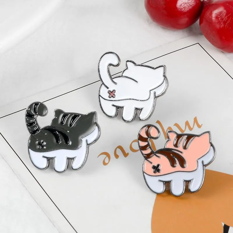 Kitten Bum Enamel Pins