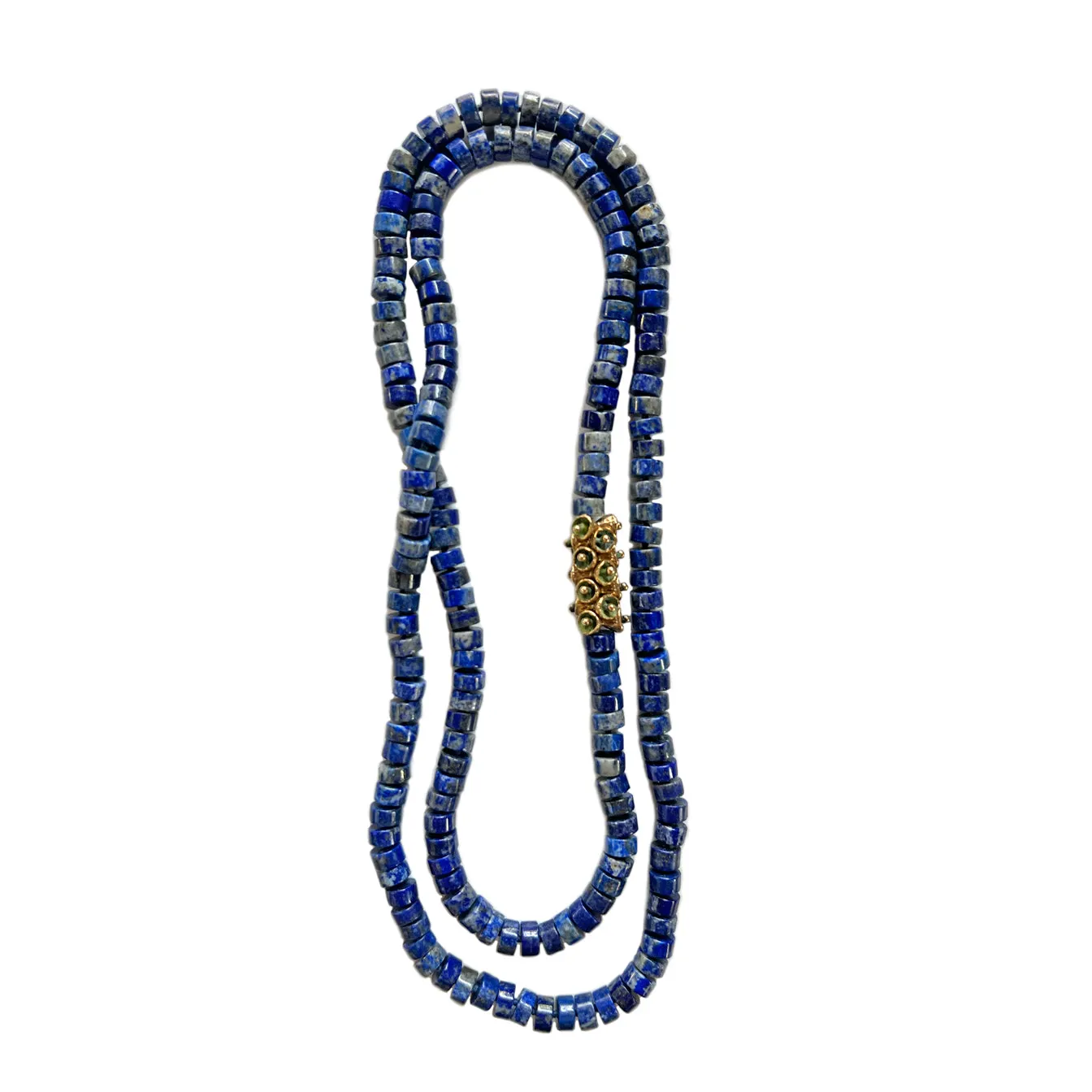 Lapis & Bell Pod Necklace