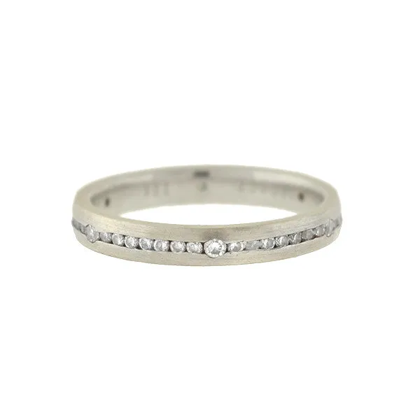 LEGACY Estate 18kt Inlaid Diamond Eternity Band