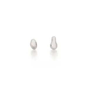 Linda Tahija Organica Studs, Silver