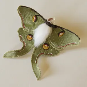 Luna Moth Brooch Entomology Jewelry Last one