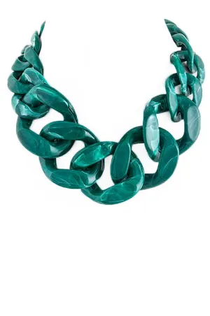 Malachite Chain Necklace