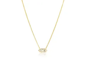 Marquise Cut Moissanite Necklace