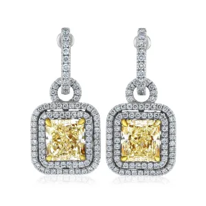 Meira Yellow Diamond Dangles