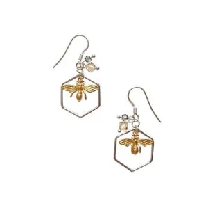 Melanie Hand Earrings - The Bee that's nearly isn't