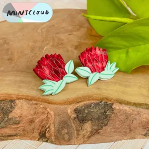 Mintcloud Marble Waratah Stud