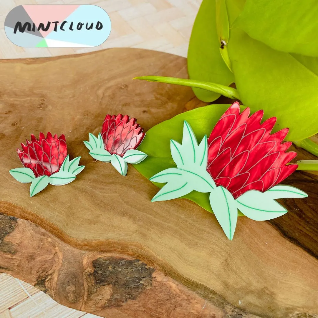 Mintcloud Marble Waratah Stud