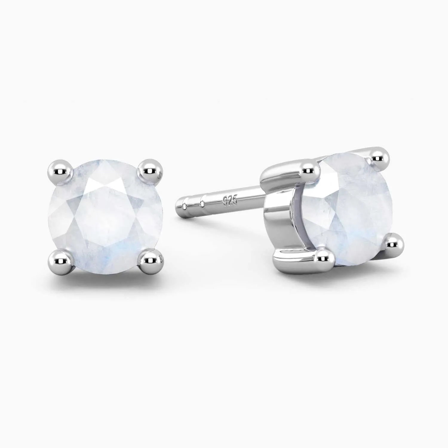 Moonstone Round Studs